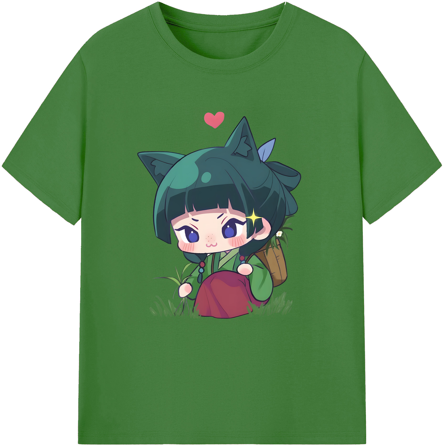 （画像用） 薬屋のひとりごと The Apothecary Diaries レディースカジュアルプリントTシャツ（綿100％）